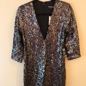 High quality sequin shift dress - never worn!